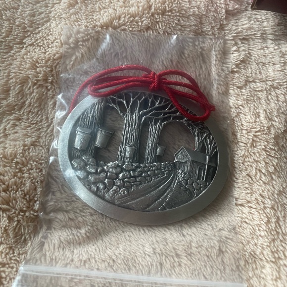 Pewter Maple Tree Christmas Ornament - Picture 9 of 9